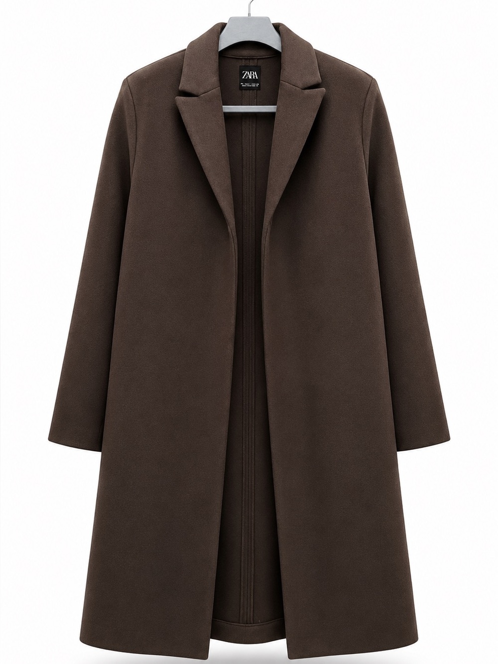 Zara Chocolate Brown Long Trench Coat